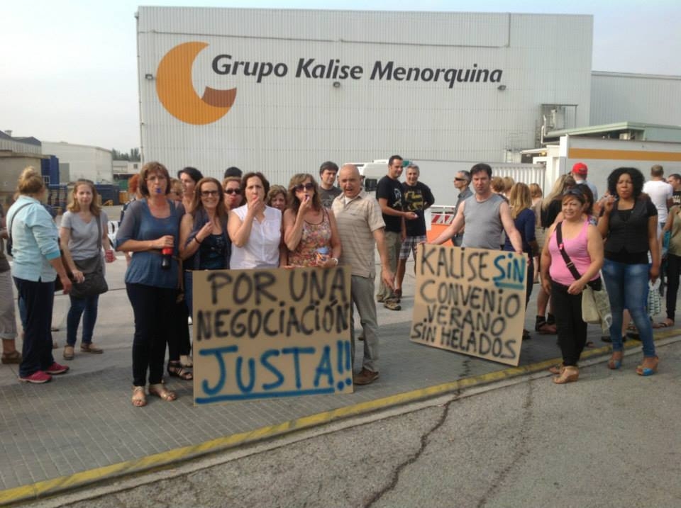VAGA A KALISE MENORQUINA per exigir un nou conveni sectorial