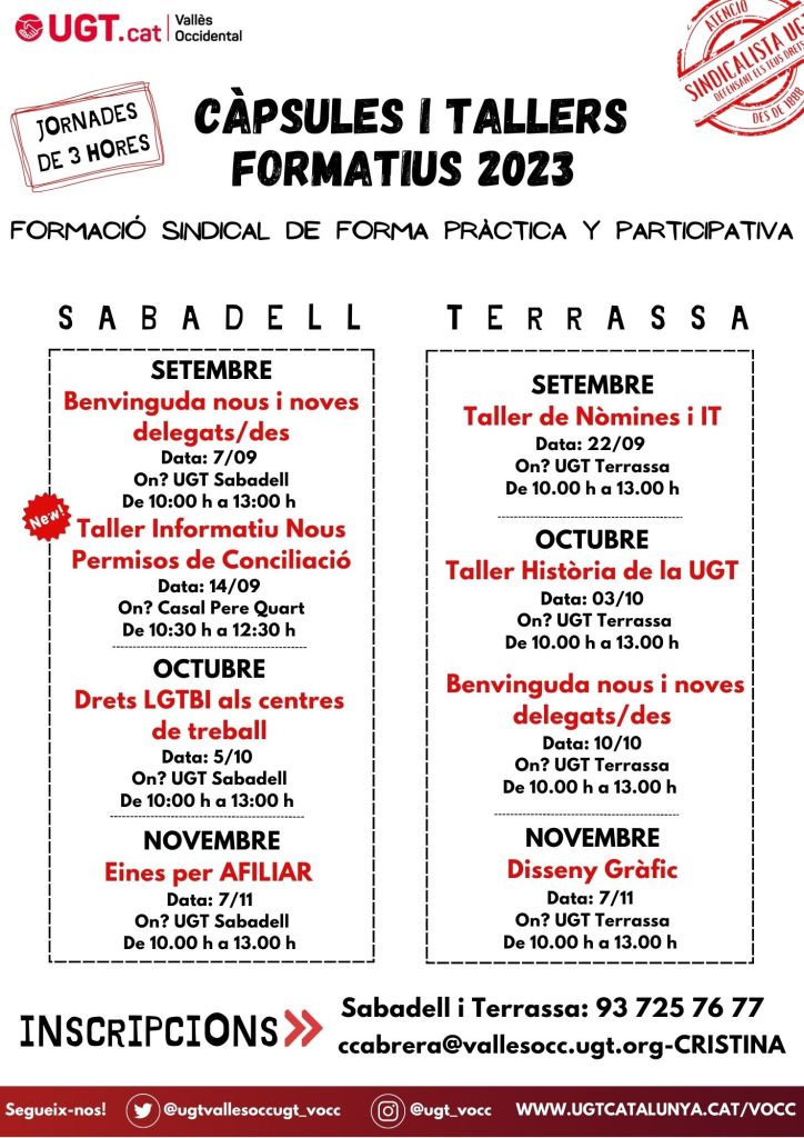Càpsules de formació 2023