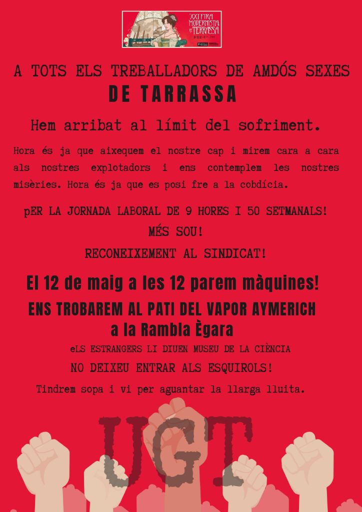 XXI FIRA MODERNISTA TERRASSA - 12 MAIG