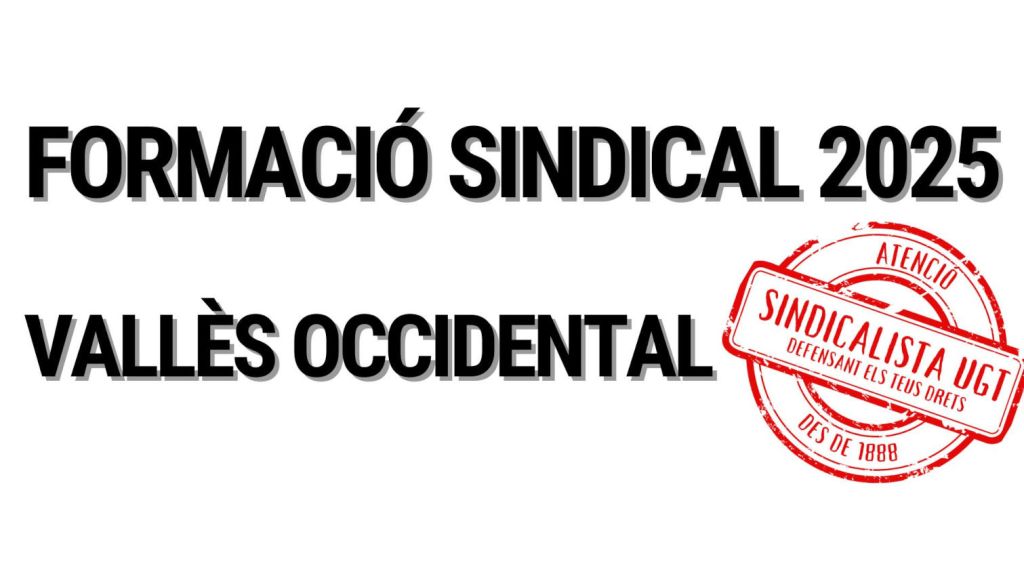 FORMACIÓ SINDICAL SEGON SEMESTRE 2025